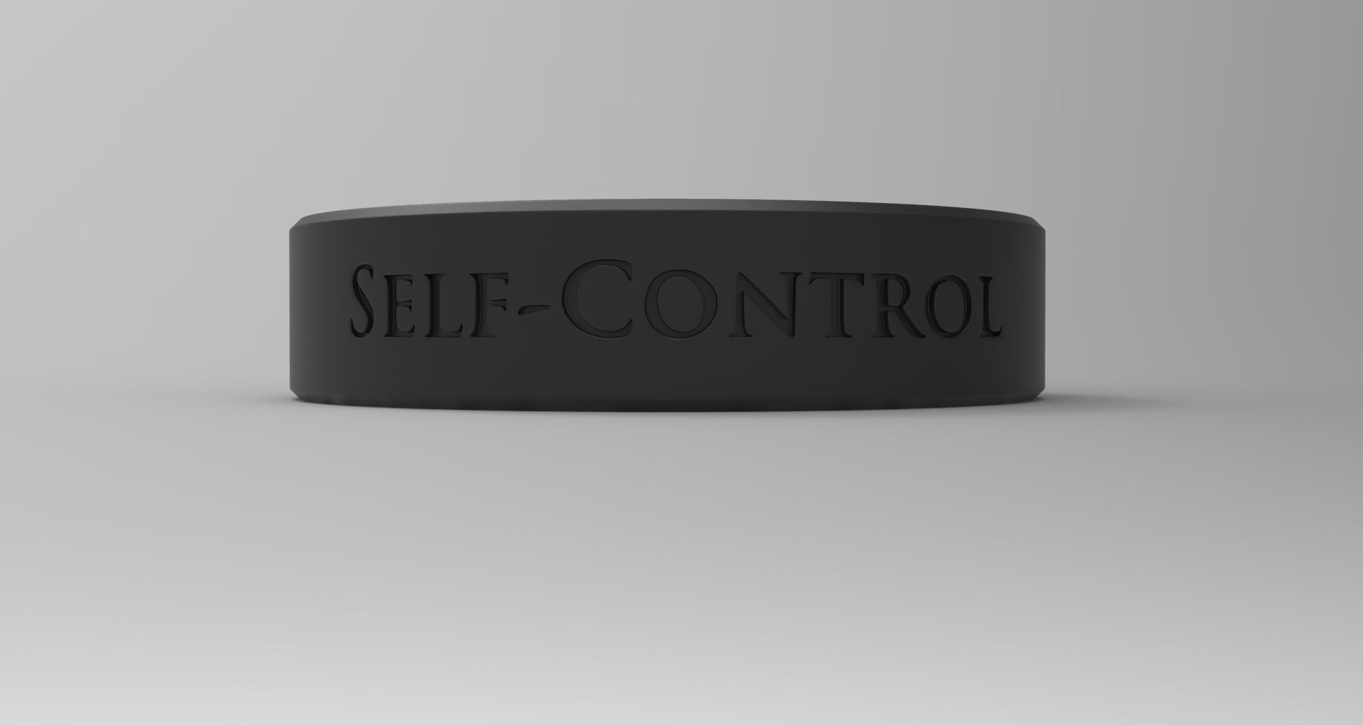 Self-Control Ring Black 3D print model_1