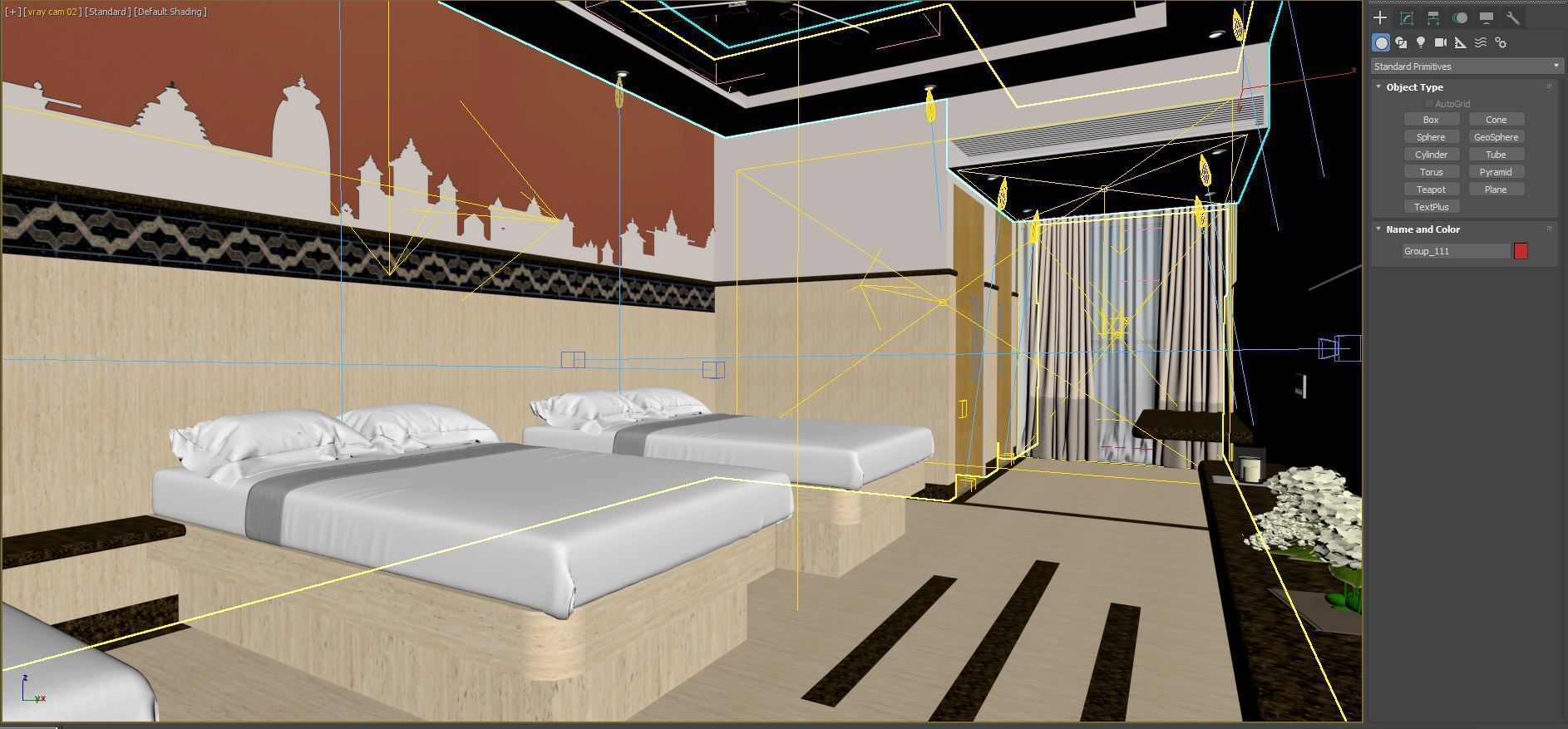 Hotel Guest Room 3D Model 3D model_3