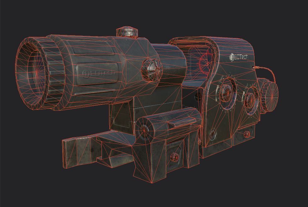 EOTech HHS II Low-poly 3D model_10