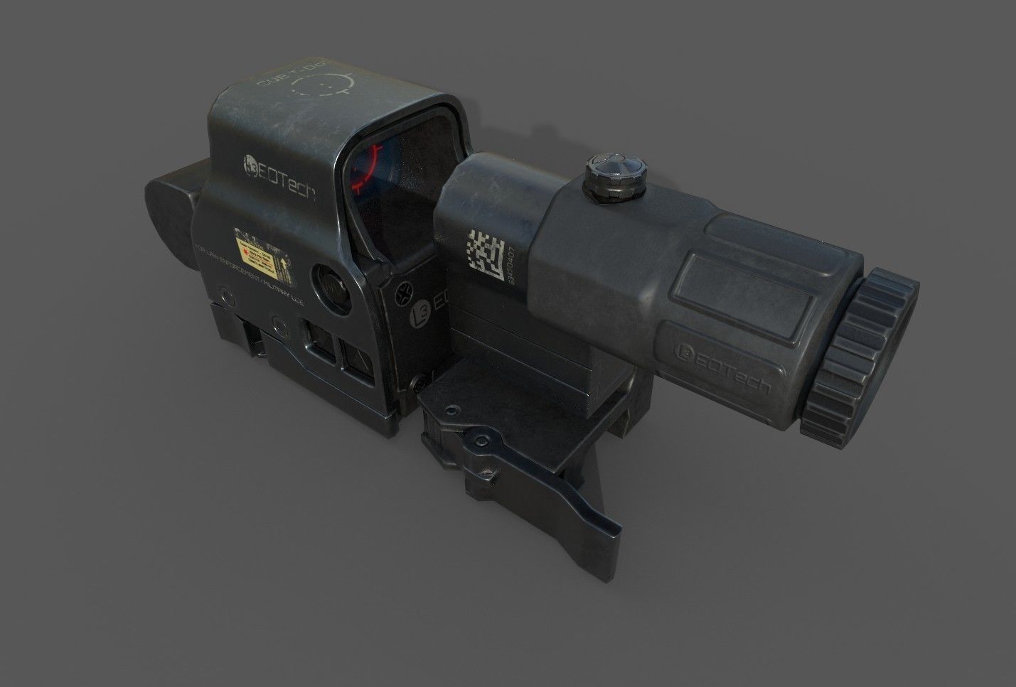 EOTech HHS II Low-poly 3D model_1
