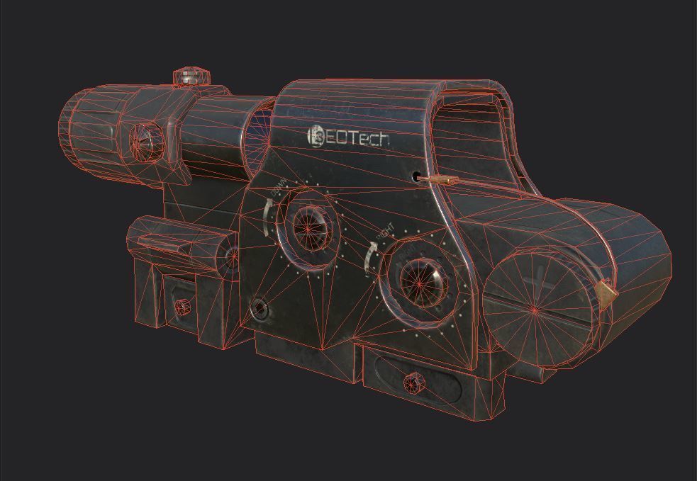 EOTech HHS II Low-poly 3D model_11