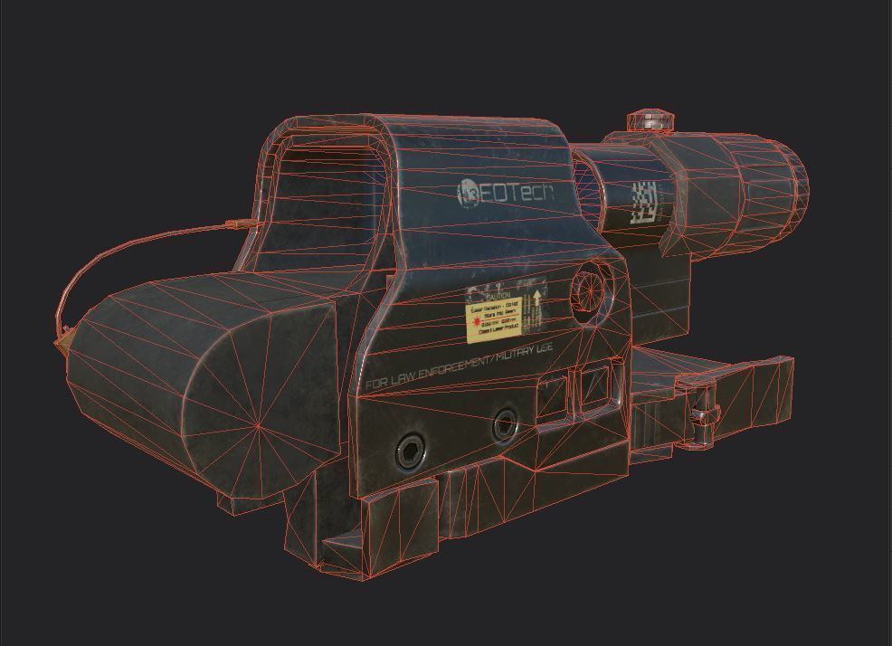 EOTech HHS II Low-poly 3D model_8