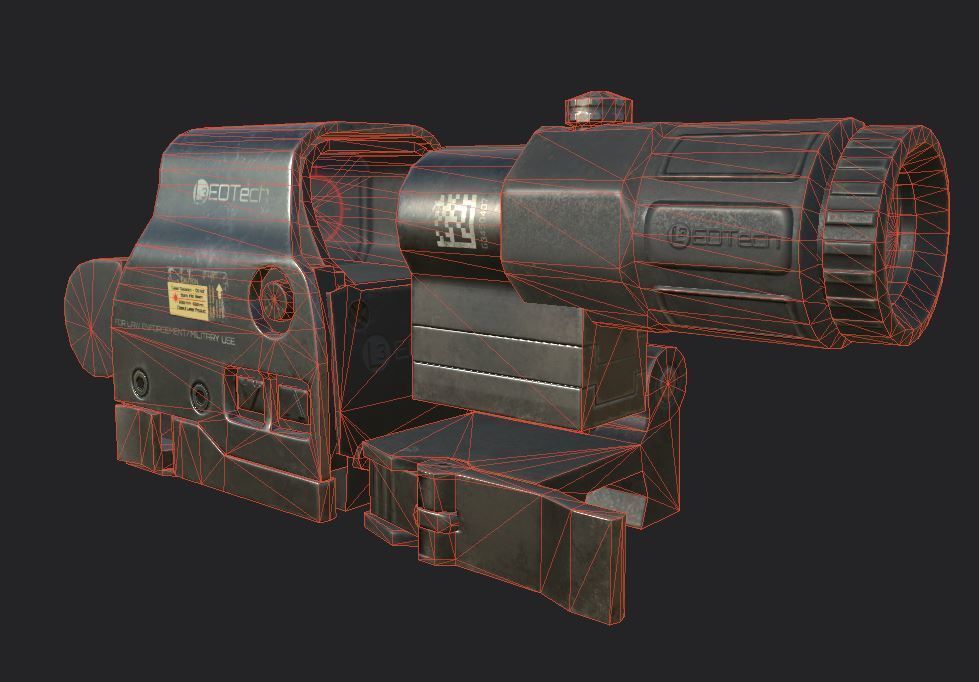EOTech HHS II Low-poly 3D model_9