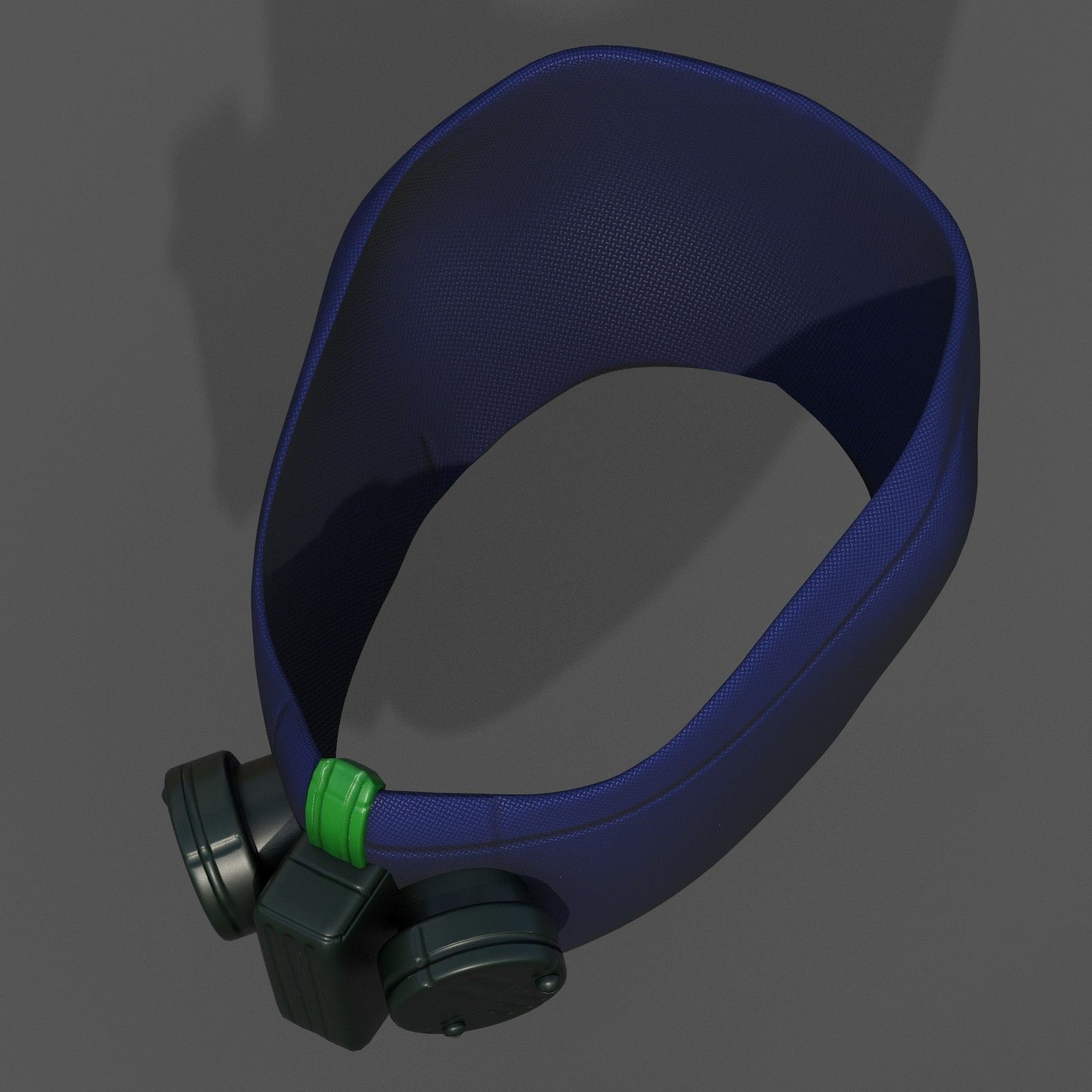 Gas mask respirator scifi futuristic 3d model Low-poly 3D model_7