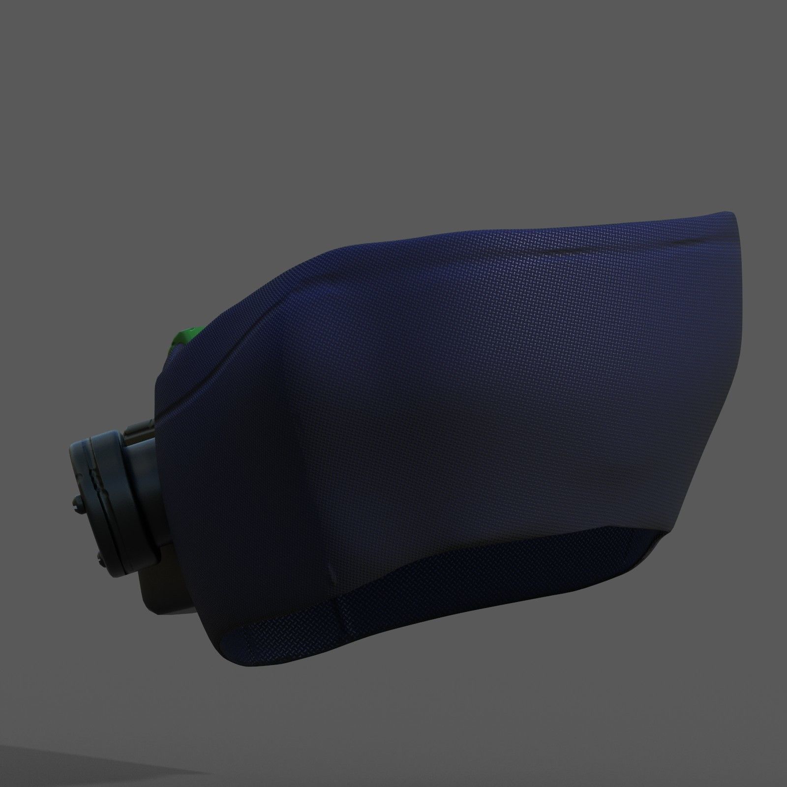 Gas mask respirator scifi futuristic 3d model Low-poly 3D model_4