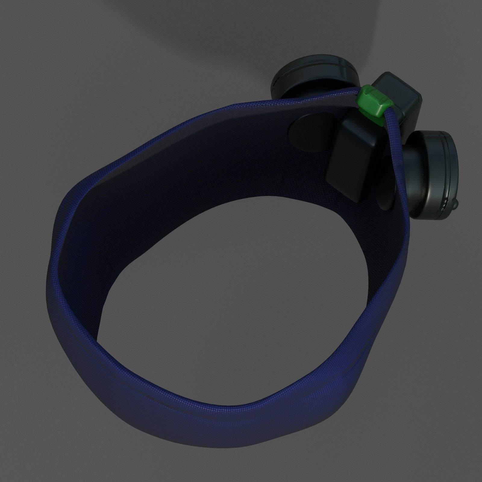 Gas mask respirator scifi futuristic 3d model Low-poly 3D model_3