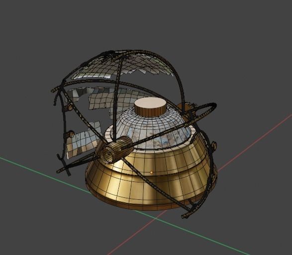 BedSide Lamps Low-poly 3D model_4