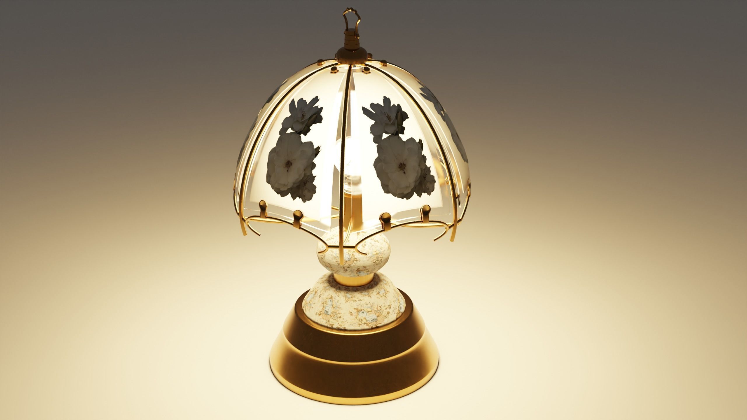 BedSide Lamps Low-poly 3D model_5