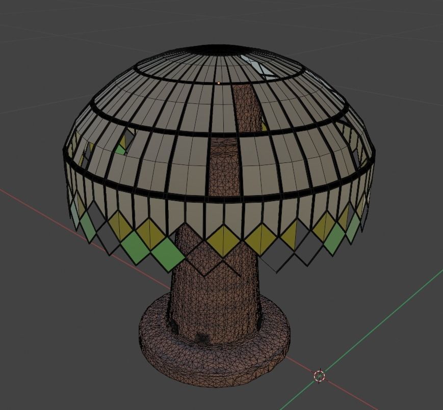 BedSide Lamps Low-poly 3D model_10