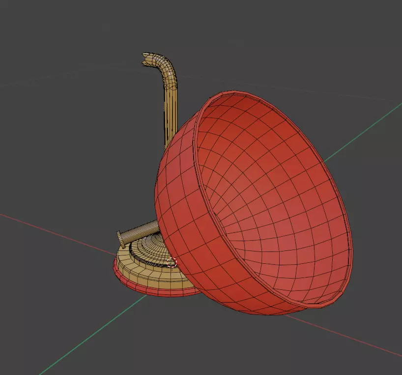 BedSide Lamps Low-poly 3D model_0