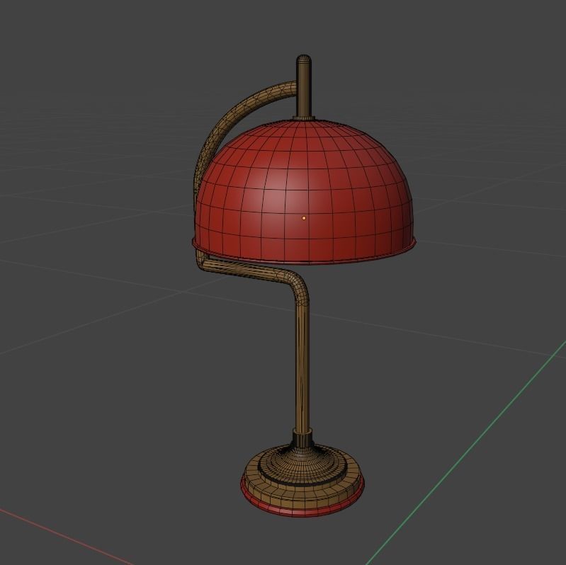 BedSide Lamps Low-poly 3D model_1