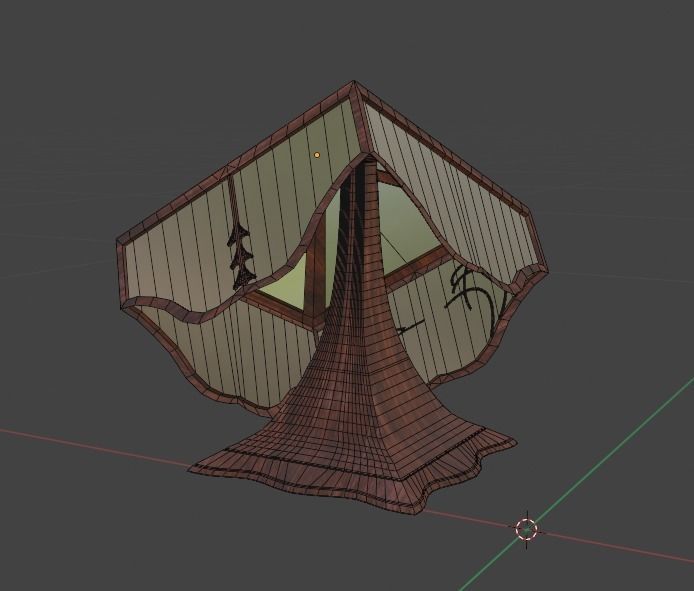 BedSide Lamps Low-poly 3D model_7