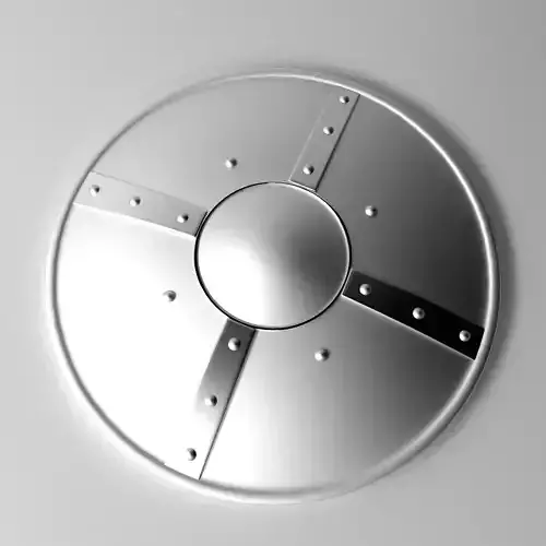 Medieval Buckler Shield 3D model