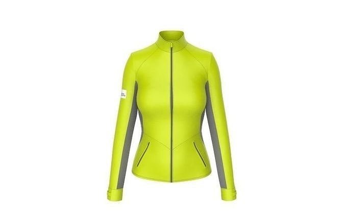 Women sport jacket with keyshot scene Low-poly 3D model