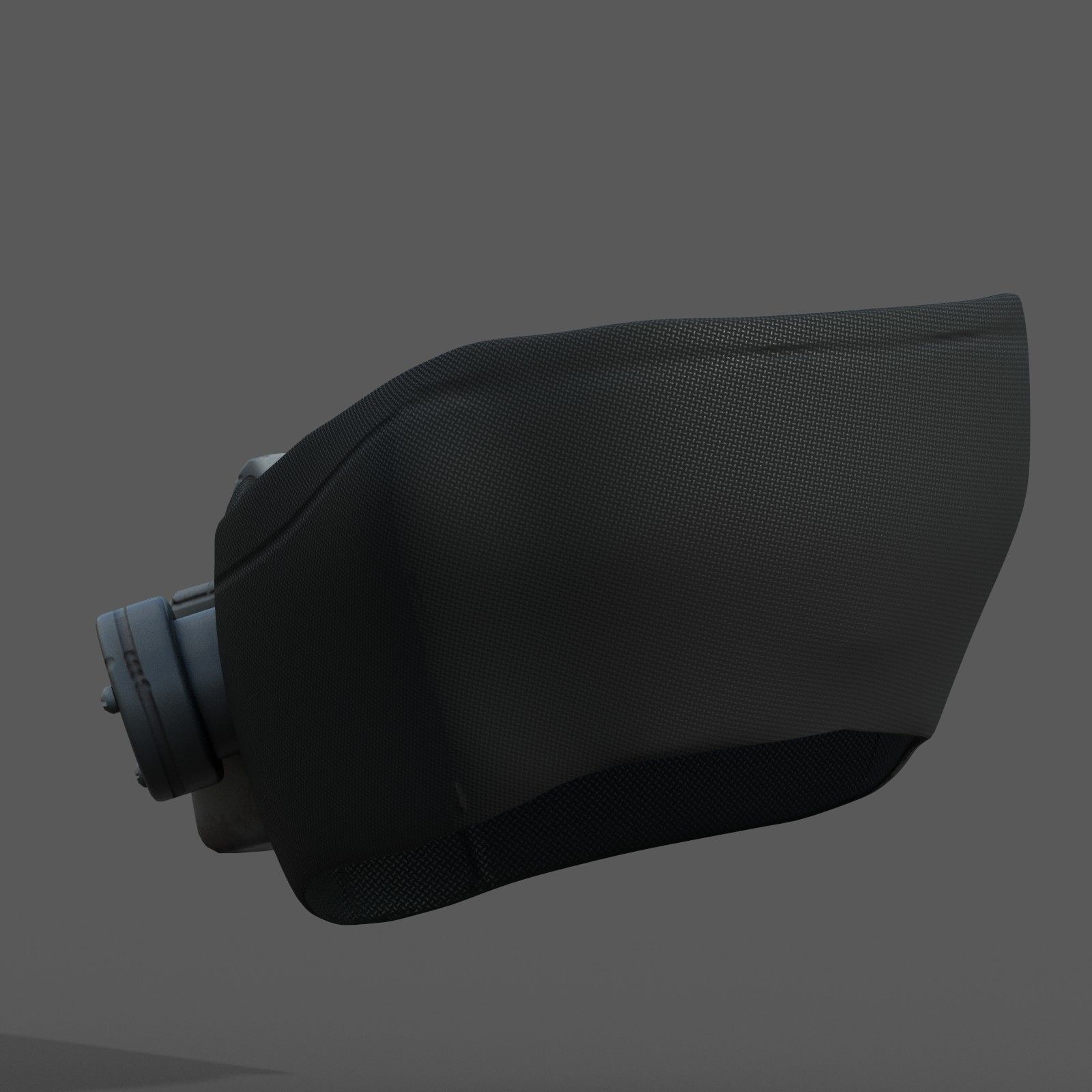 Gas mask respirator scifi futuristic PBR Low-poly 3D model_6