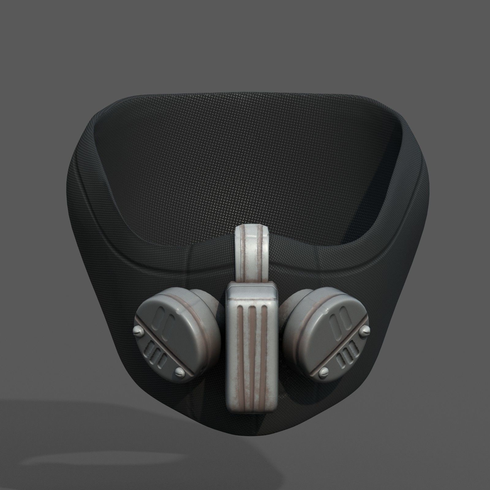 Gas mask respirator scifi futuristic PBR Low-poly 3D model_4