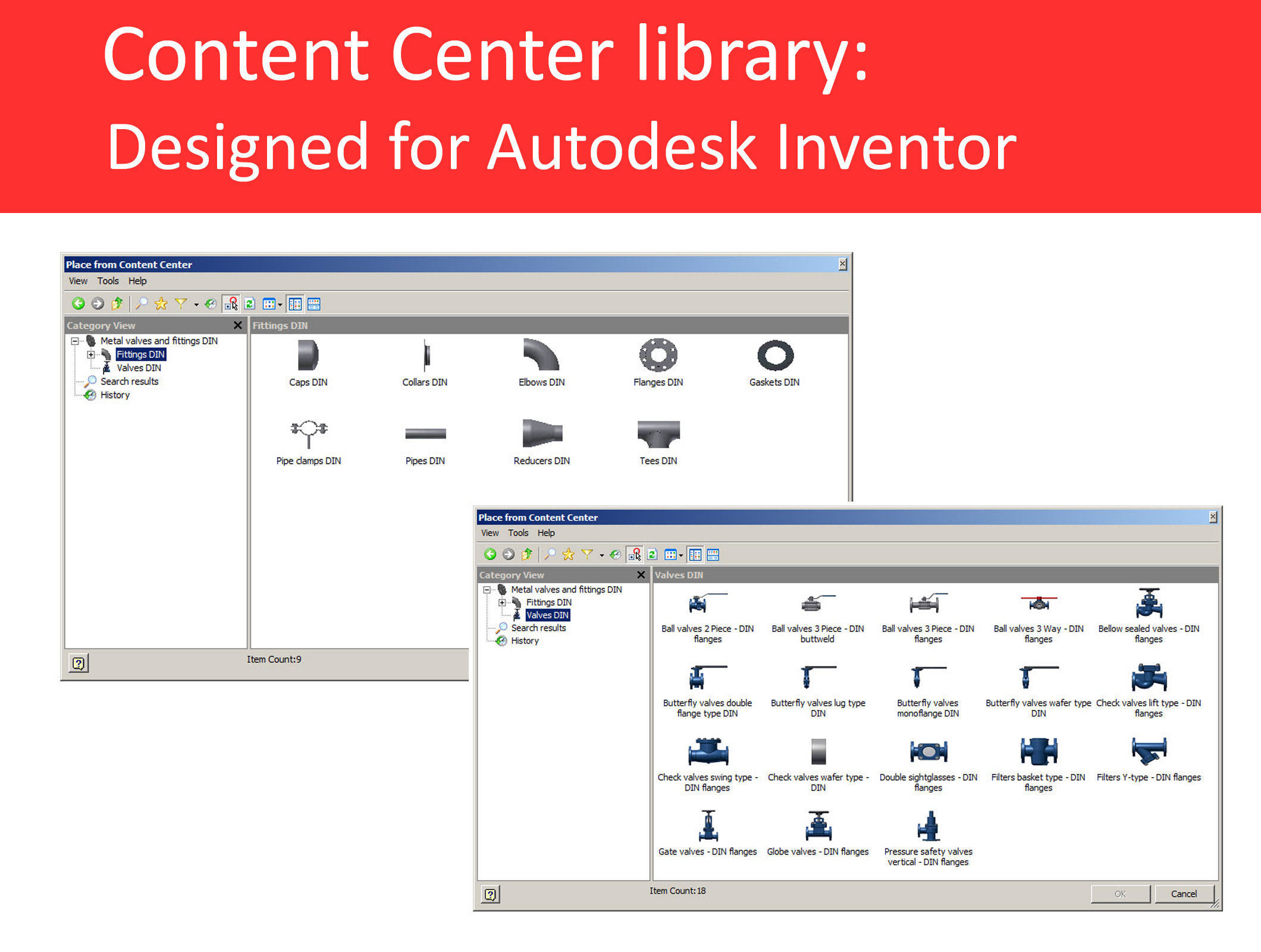 Autodesk Inventor CAD library - Piping No 2 LT Free 3D model_1