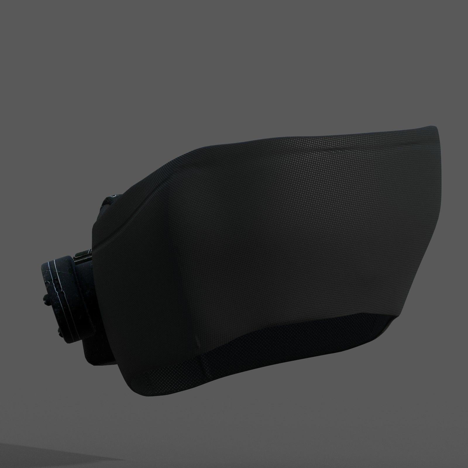 Gas mask PBR textures low poly futuristic Low-poly 3D model_5