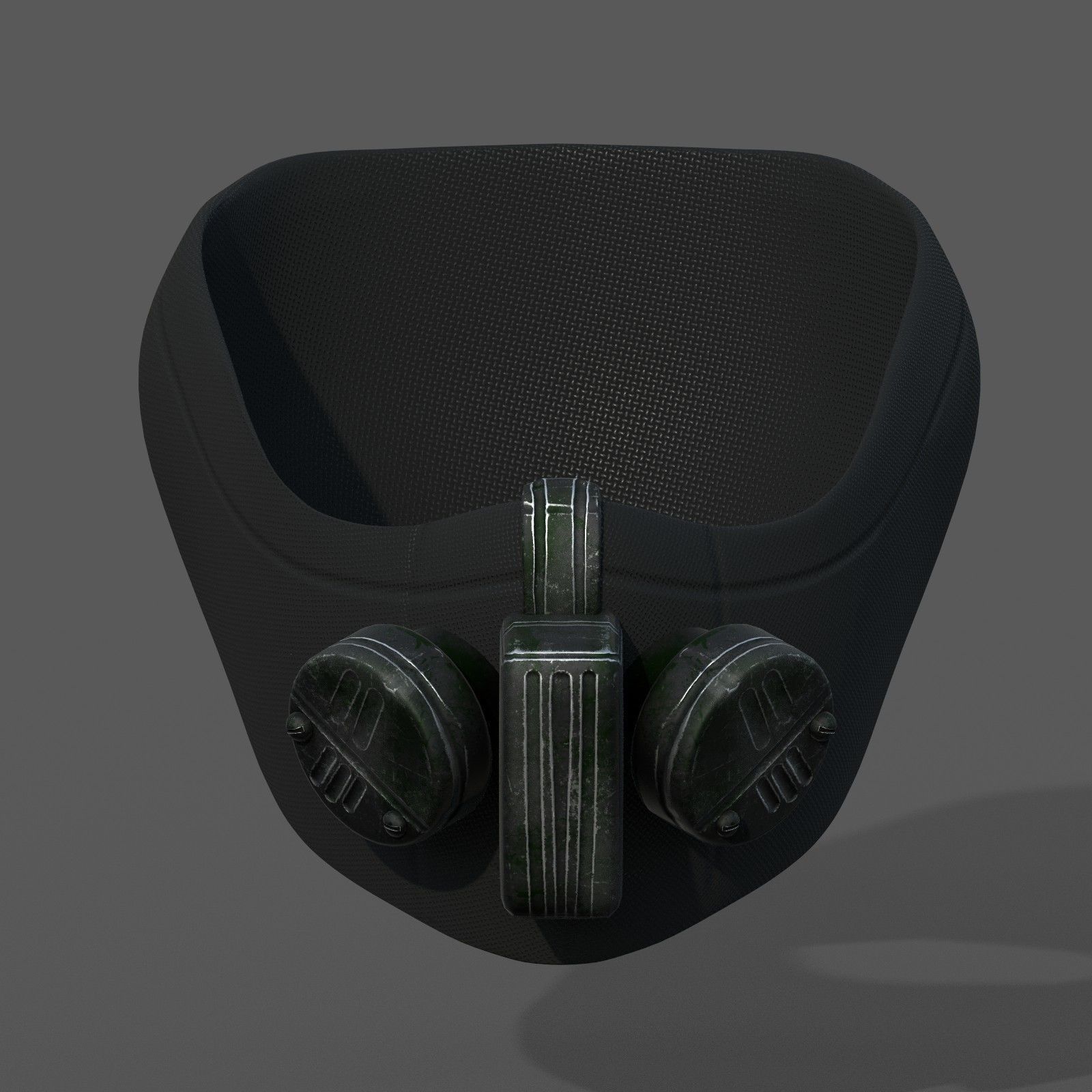 Gas mask PBR textures low poly futuristic Low-poly 3D model_4