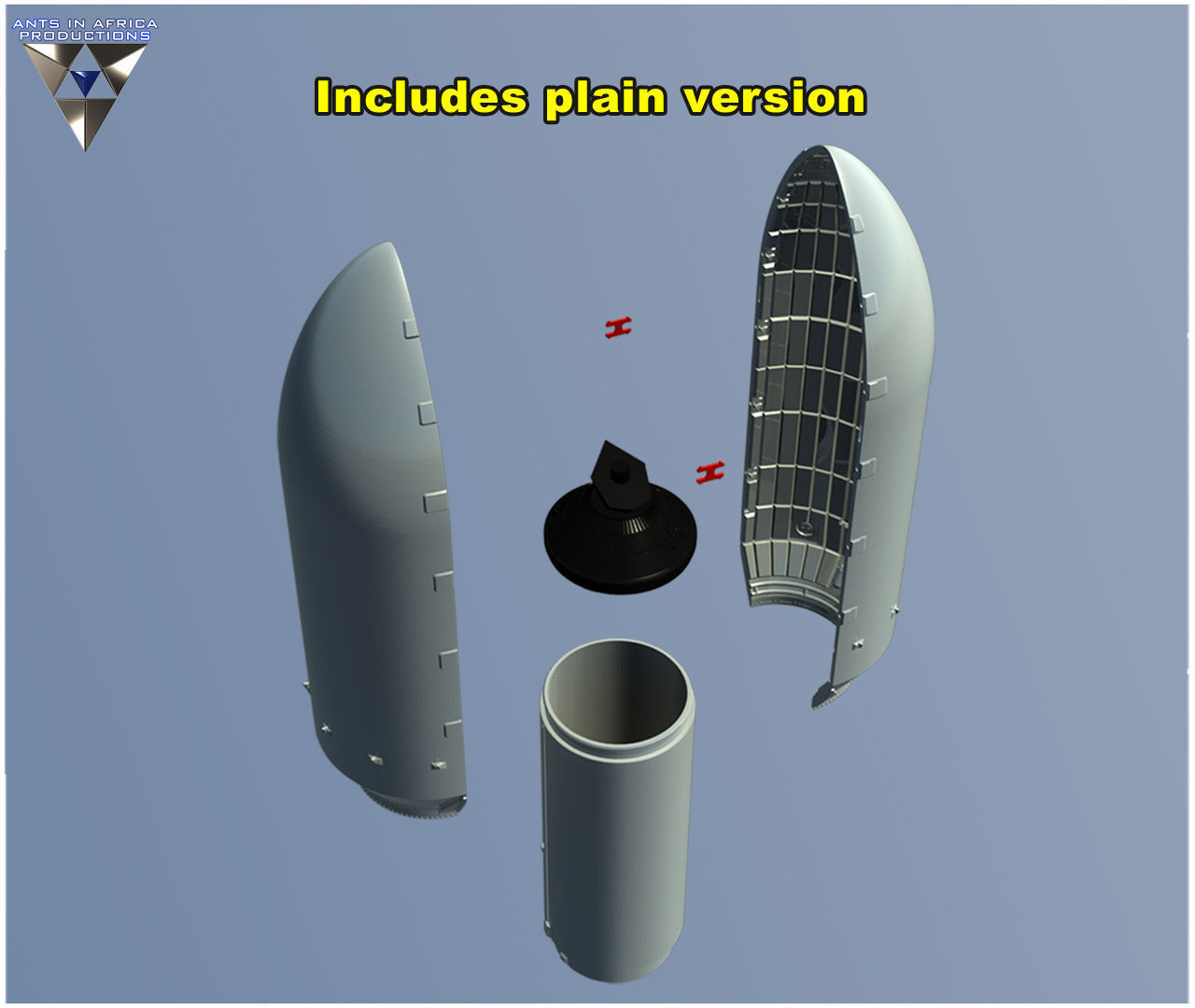 Falcon Fairing Upgrade 3D print model_4