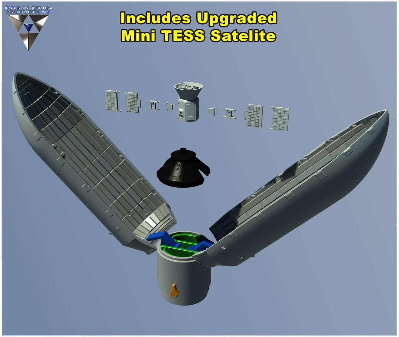 Falcon Fairing Upgrade 3D print model_2
