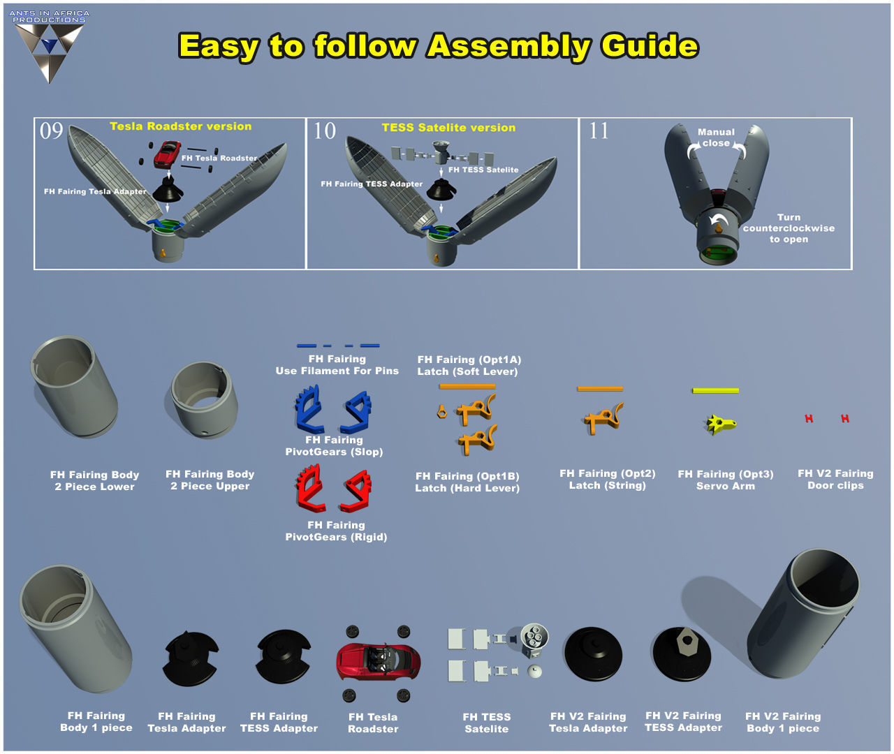 Falcon Fairing Upgrade 3D print model_3