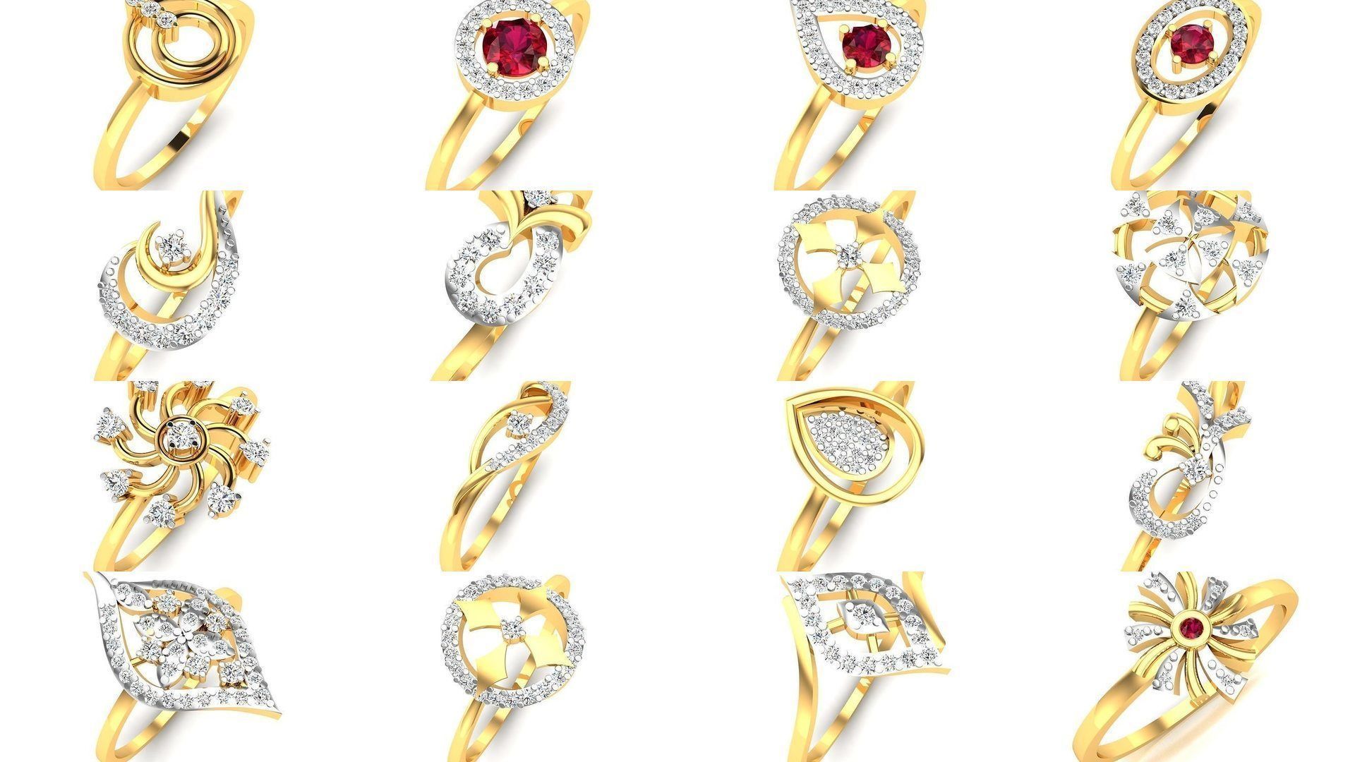 355 Light wt rings  3D Model Collection_8