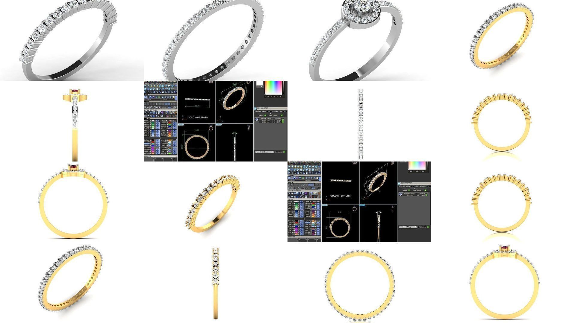 355 Light wt rings  3D Model Collection_24