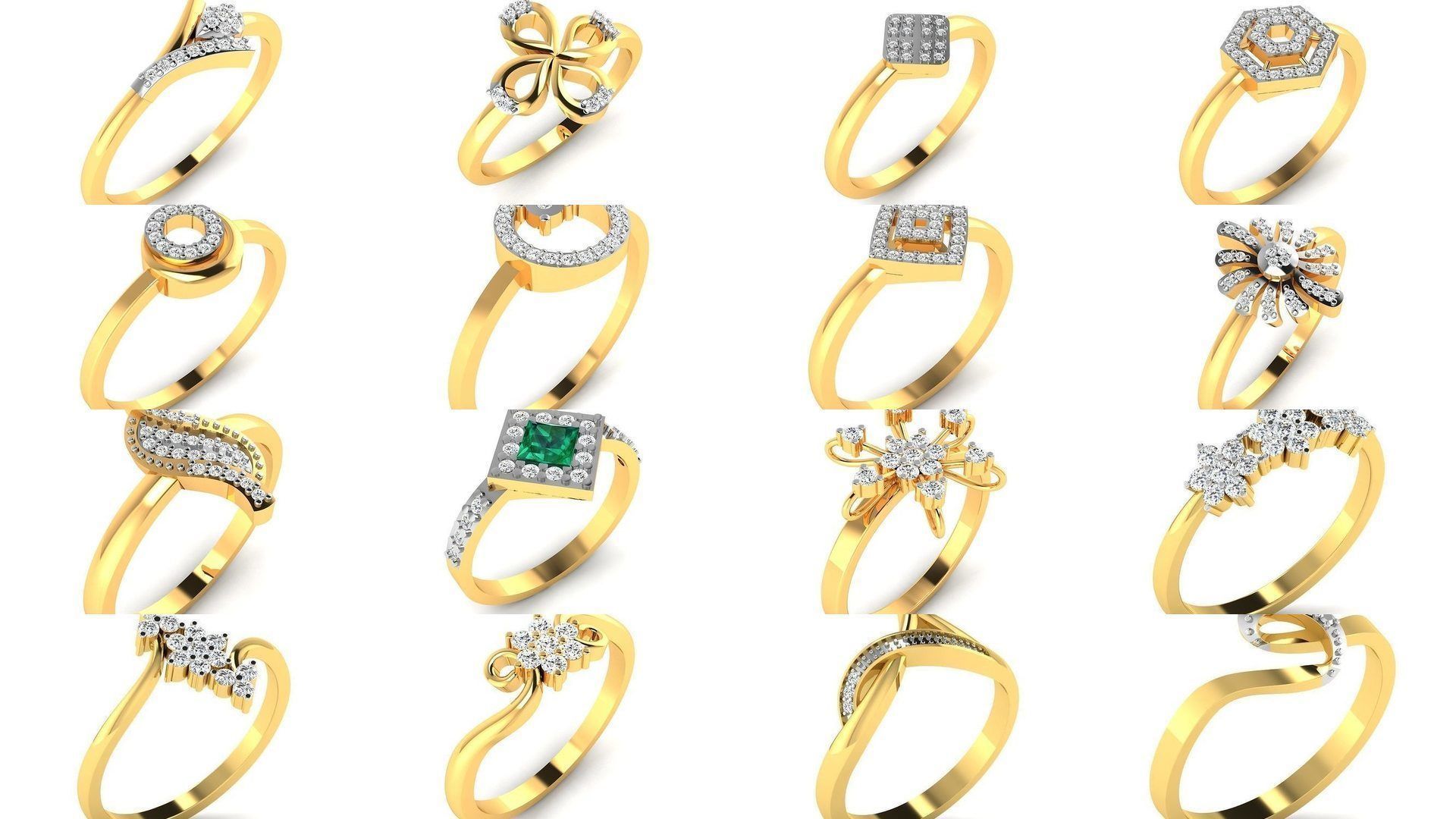 355 Light wt rings  3D Model Collection_5