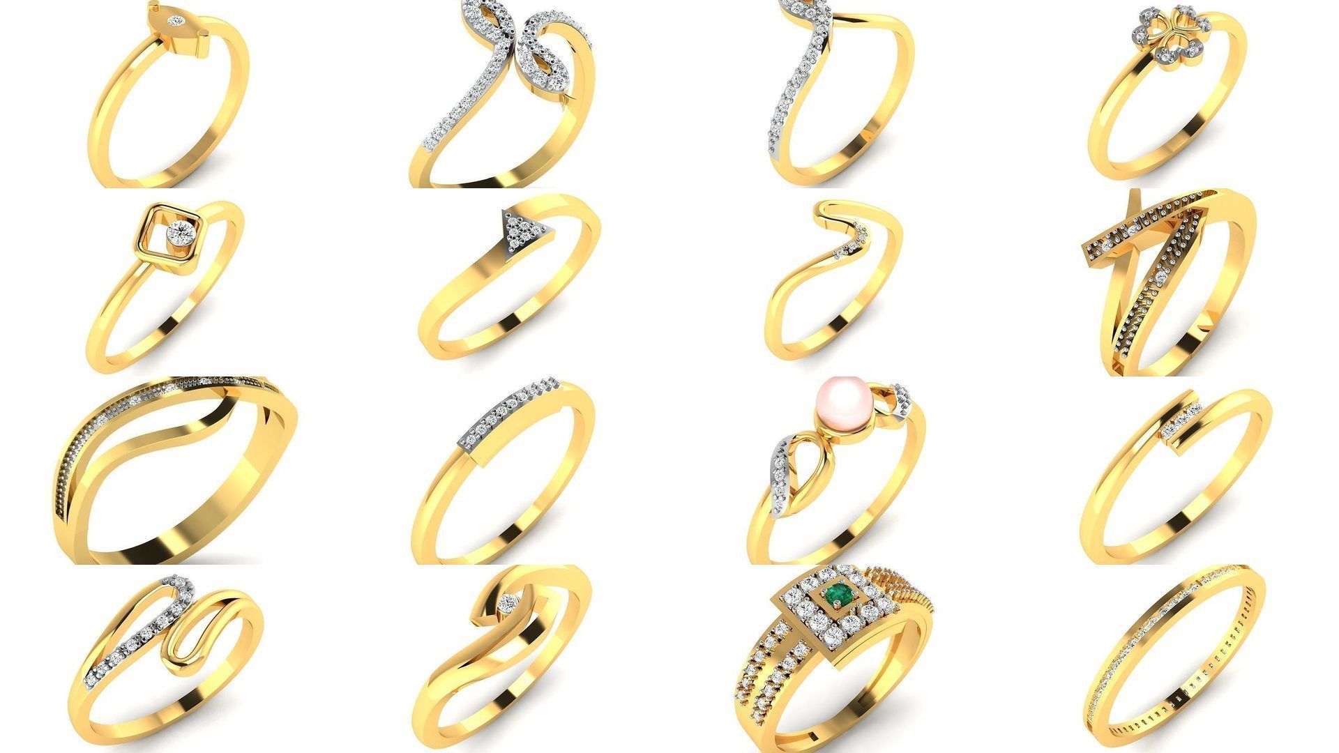 355 Light wt rings  3D Model Collection_1