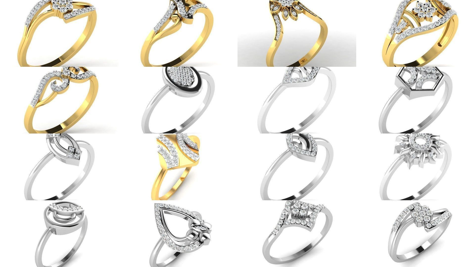 355 Light wt rings  3D Model Collection_12