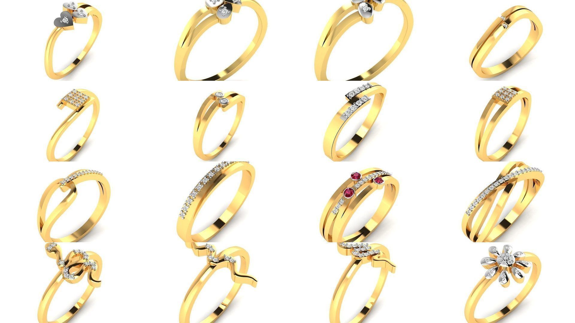 355 Light wt rings  3D Model Collection_4