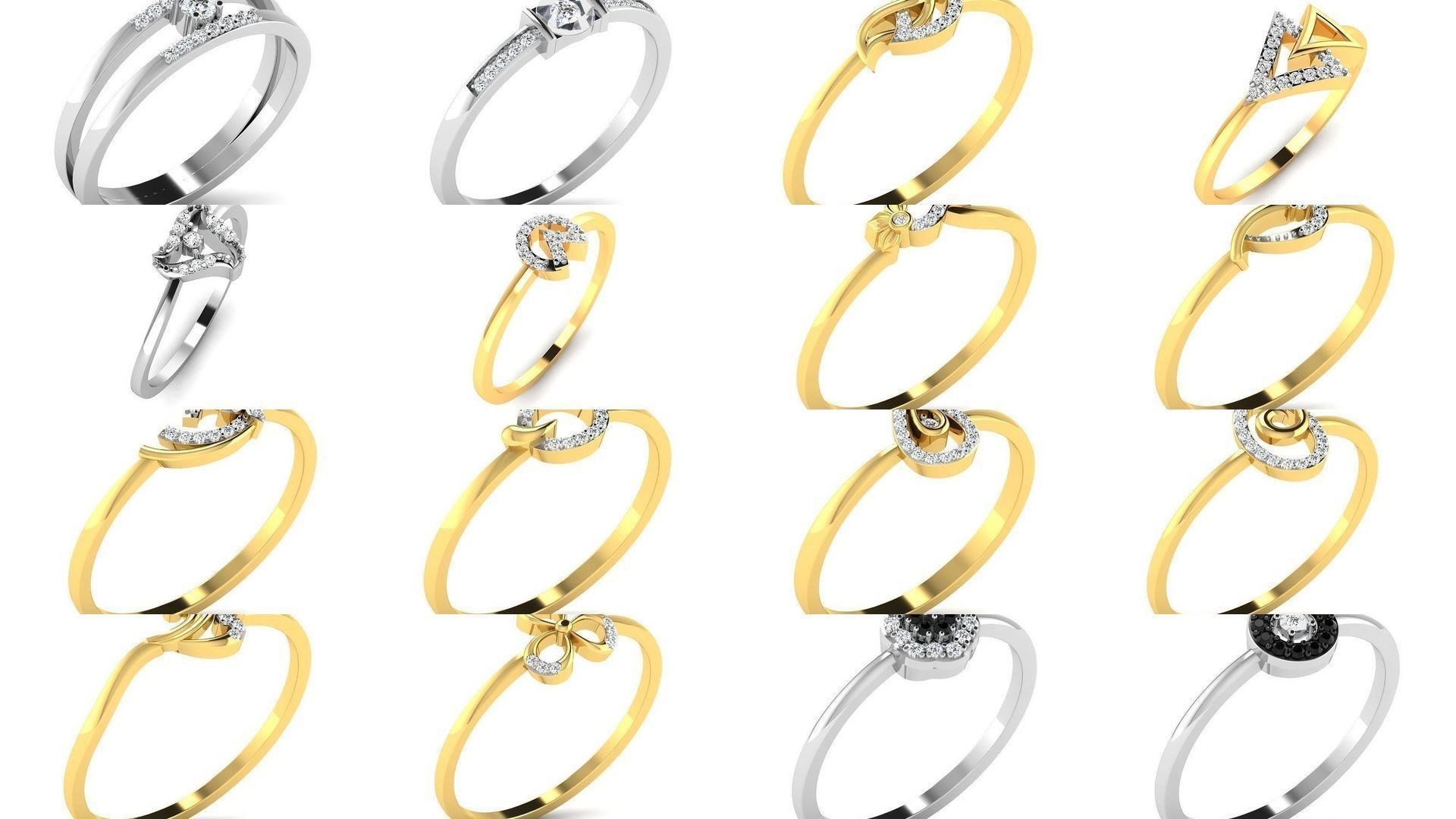 355 Light wt rings  3D Model Collection_10