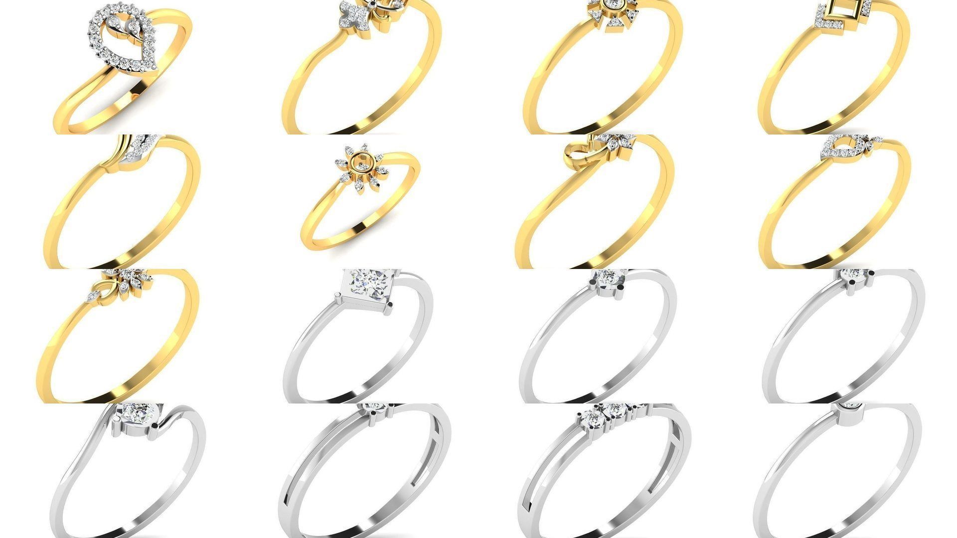 355 Light wt rings  3D Model Collection_2