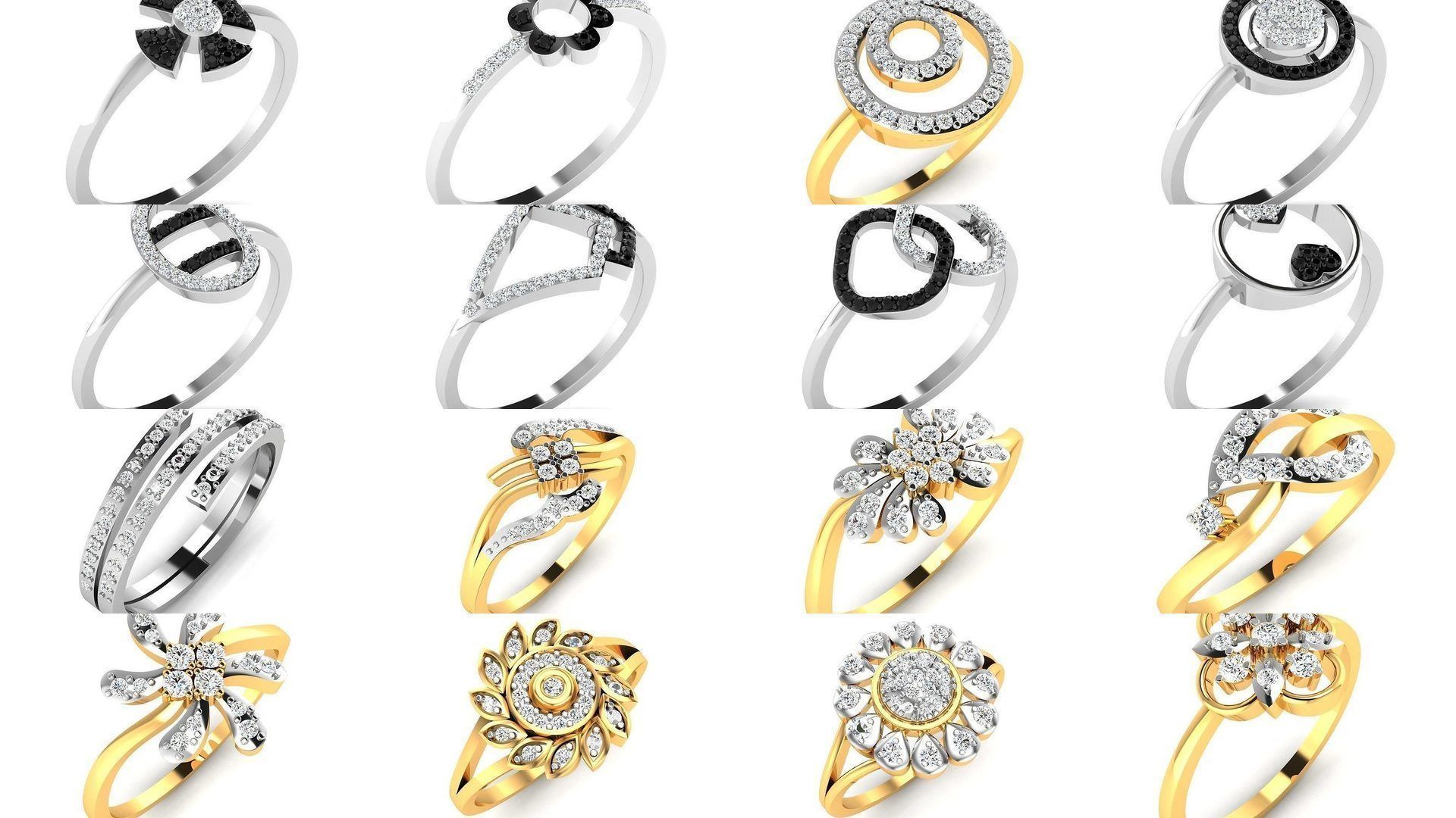 355 Light wt rings  3D Model Collection_16