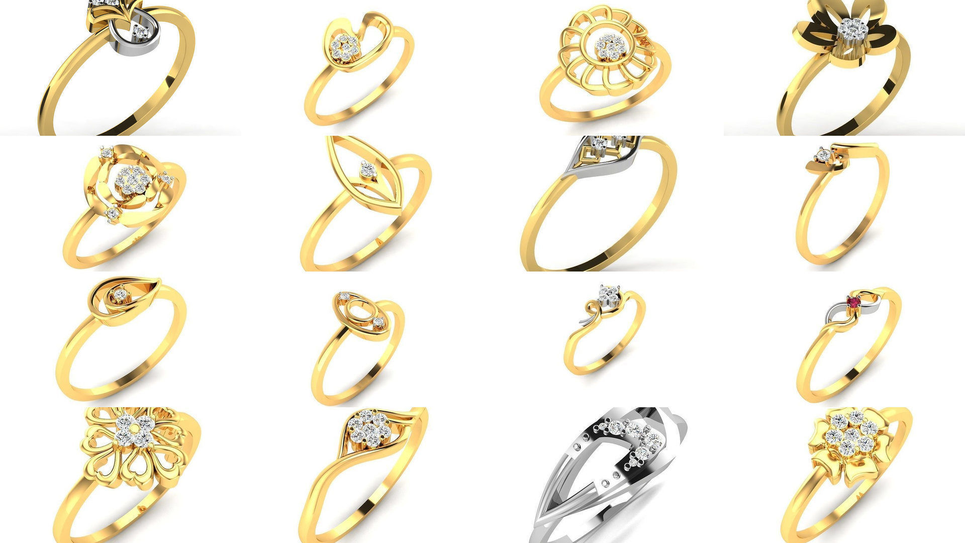 355 Light wt rings  3D Model Collection_7