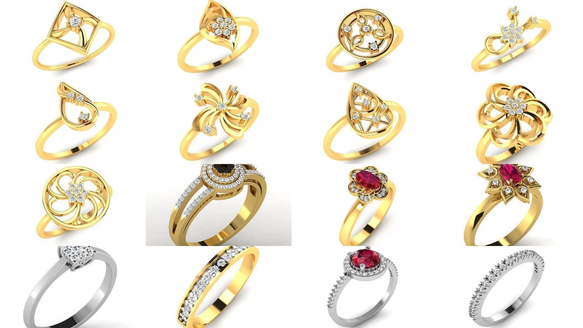 355 Light wt rings  3D Model Collection_20