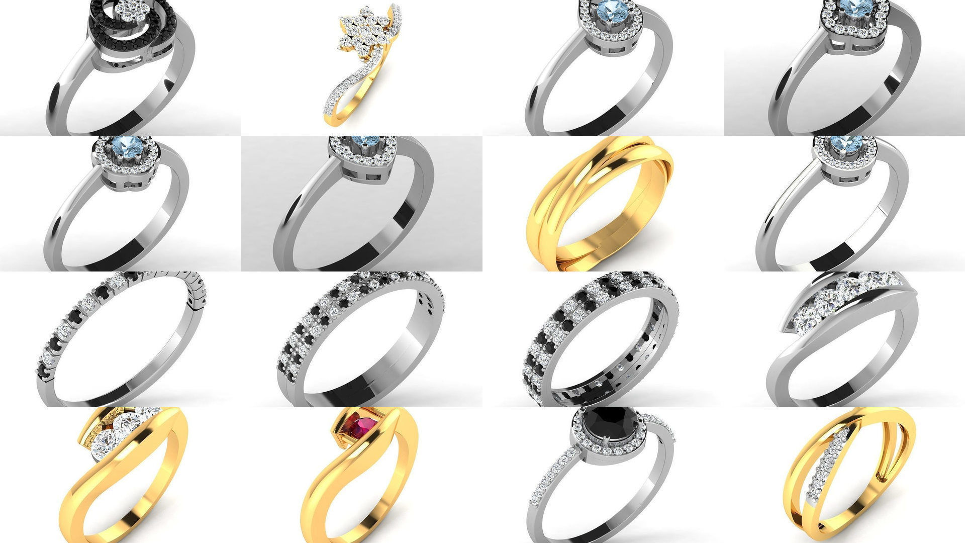 355 Light wt rings  3D Model Collection_22