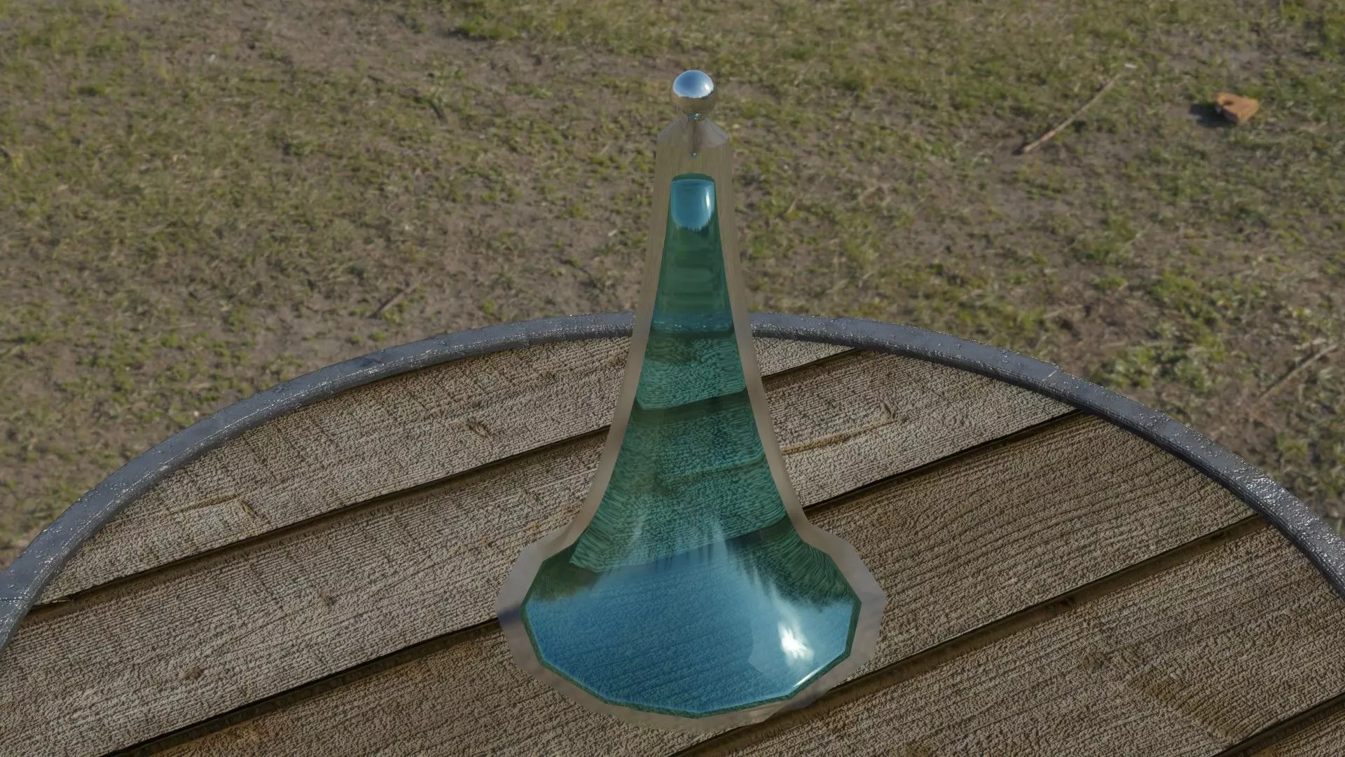 Fountain Potion Low-poly 3D model