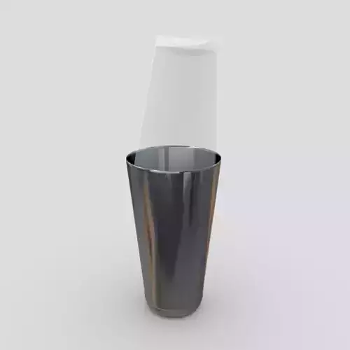 Cocktail Shaker 3 Low-poly 3D model