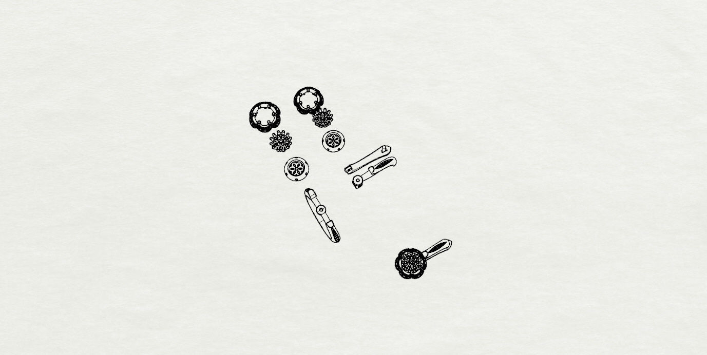 Ring and Earrings  3D print model_18