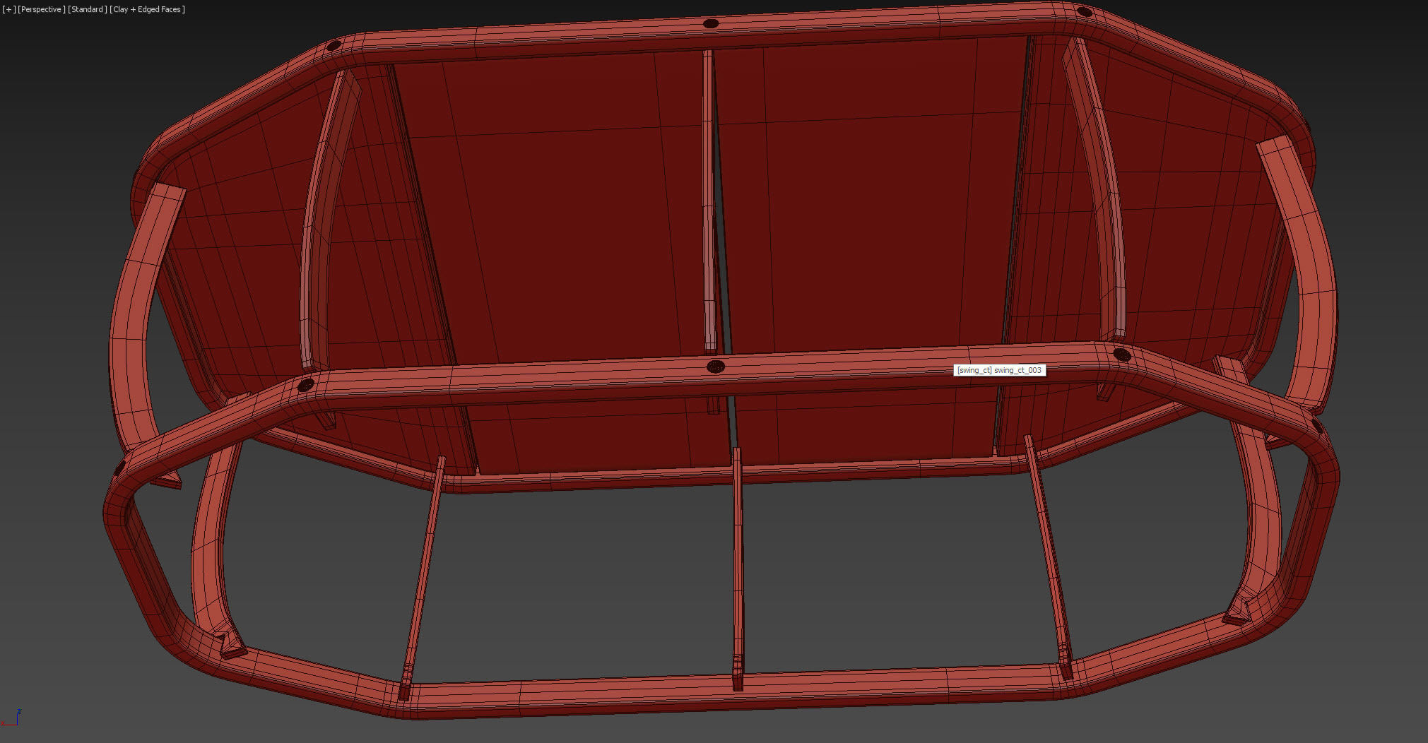 Ethimo SWING Side table 3D model_7