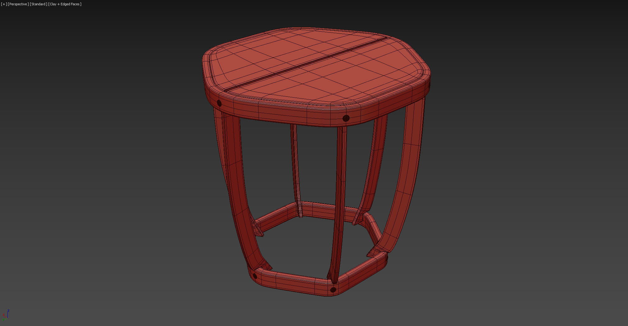 Ethimo SWING Side table 3D model_5