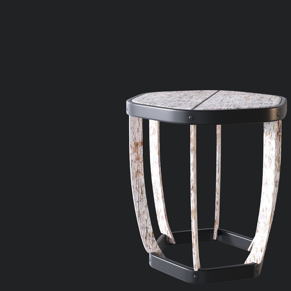 Ethimo SWING Side table 3D model_4