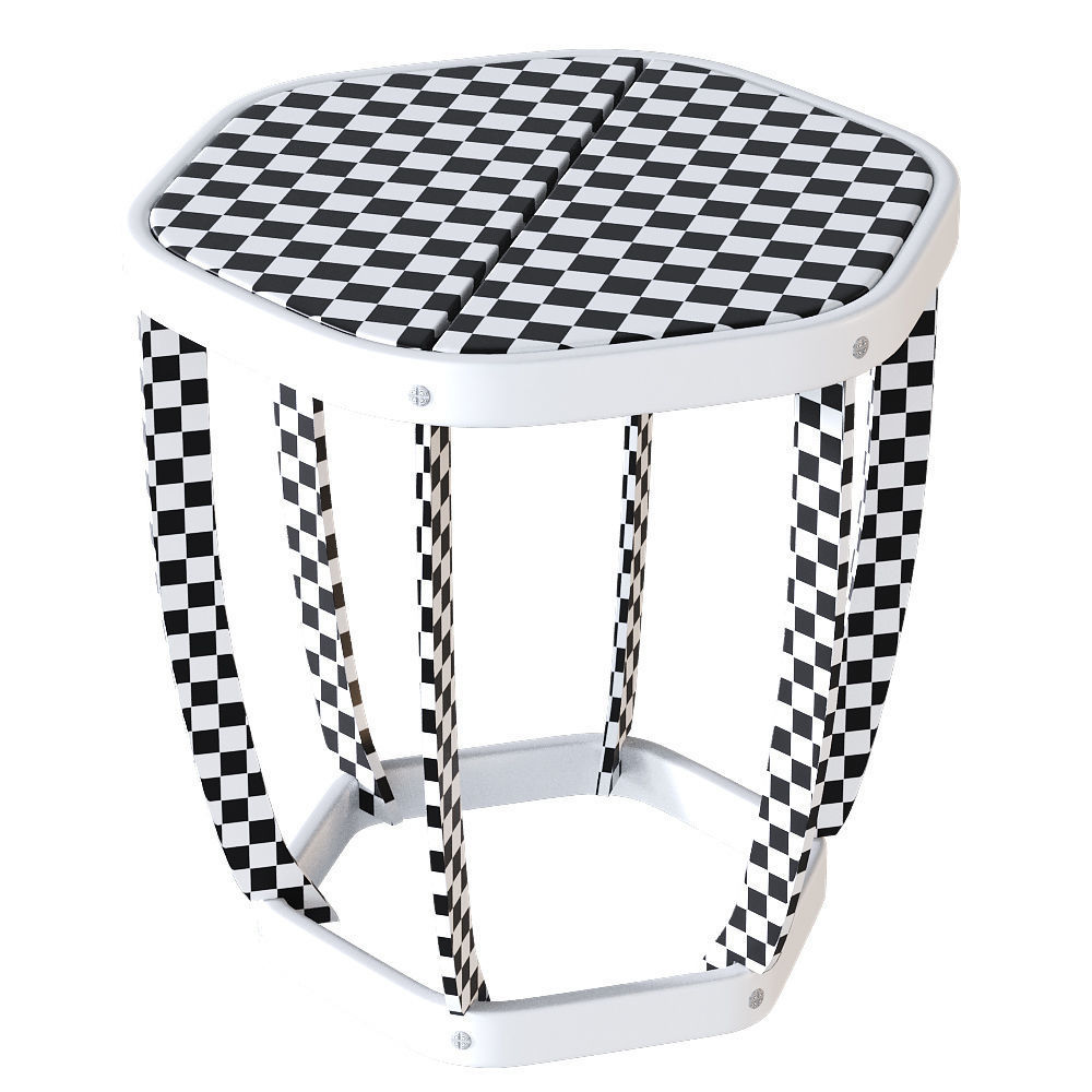Ethimo SWING Side table 3D model_2