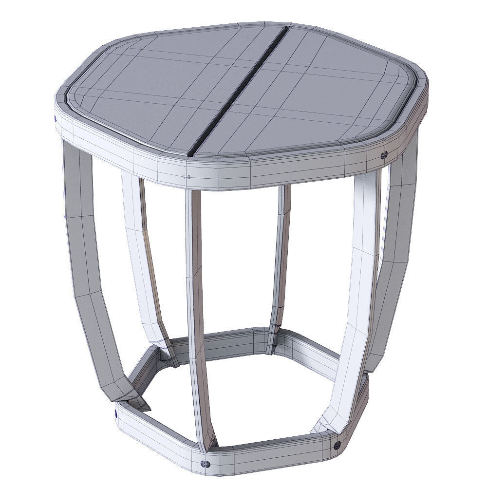 Ethimo SWING Side table 3D model_3