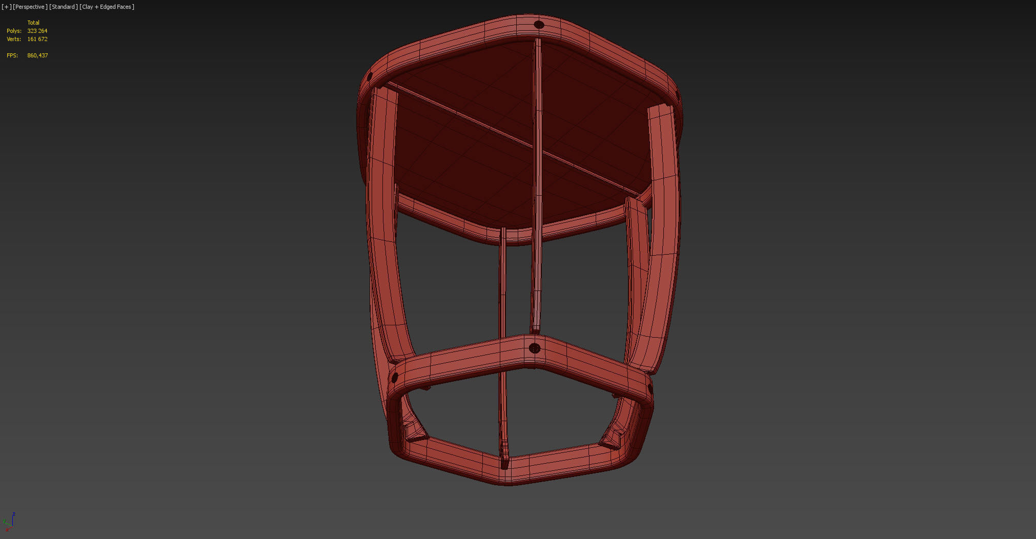 Ethimo SWING Side table 3D model_8