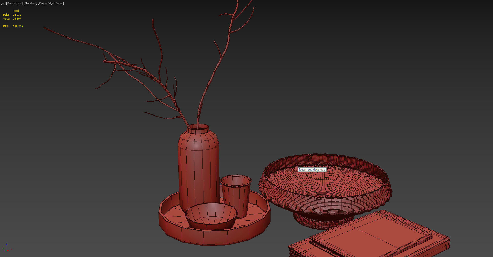 Decorative set 13 3D model_3