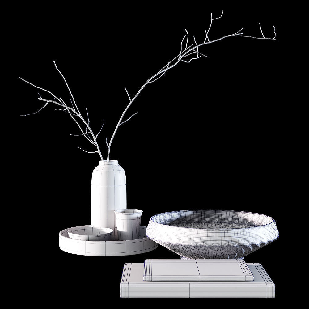 Decorative set 13 3D model_1