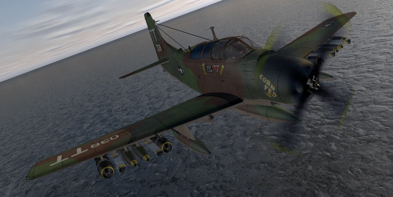 Douglas A-1E or AD-5 Skyraider 3D model_11